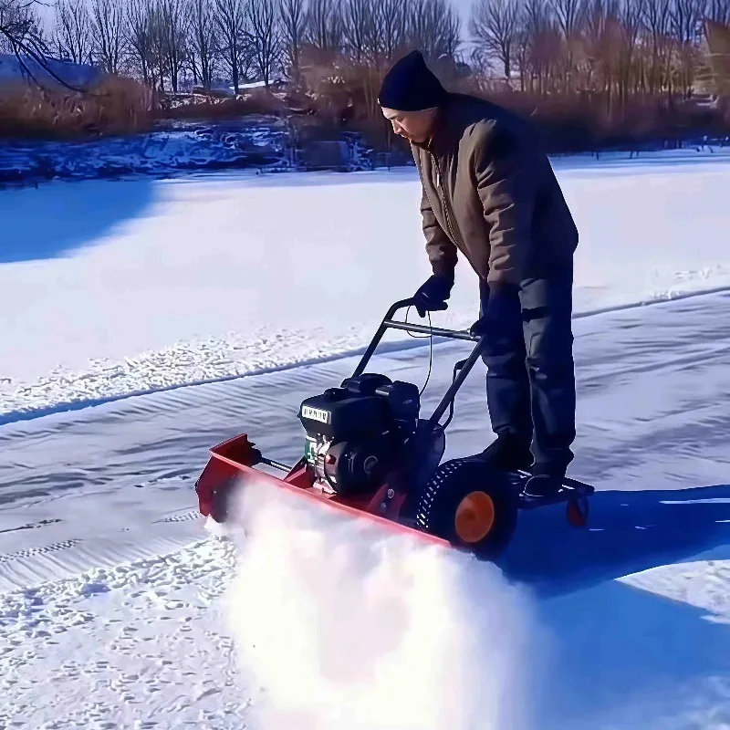New Hand-pushed Snow Blower, Multi-functional Household All-gear Snow Remover, Small Outdoor Road Snow Clearing Machine