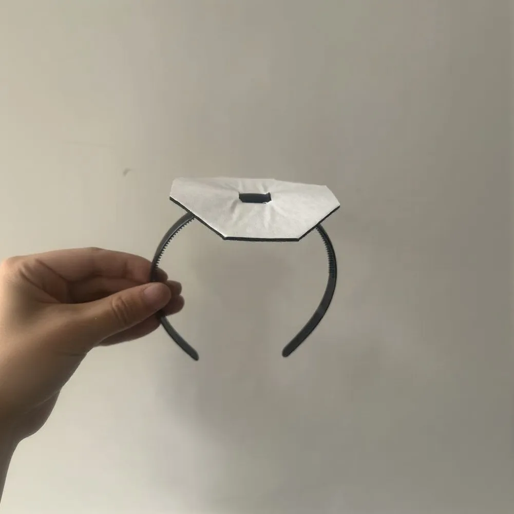 Graduation Cap Headband with Stabilizing Frame for Cap Positioning Plastic Material Complies with Standard Cap Sizing