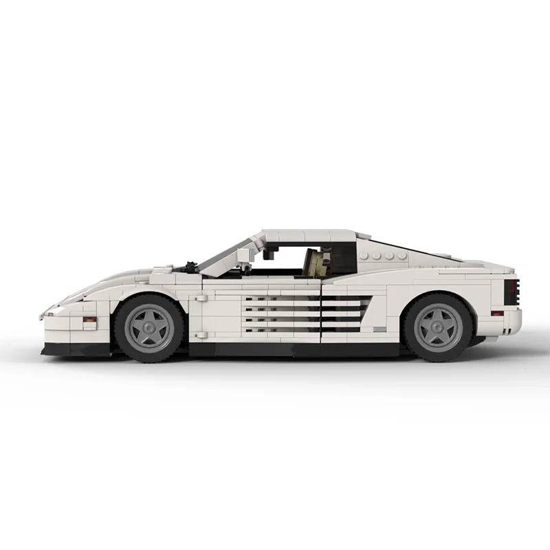 1484 قطعة نموذج سيارة MOC جديد (1:20) Testarossa V12 مدينة الطريق سيارة رياضية الكبار وحدات اللبنات لعبة هدية