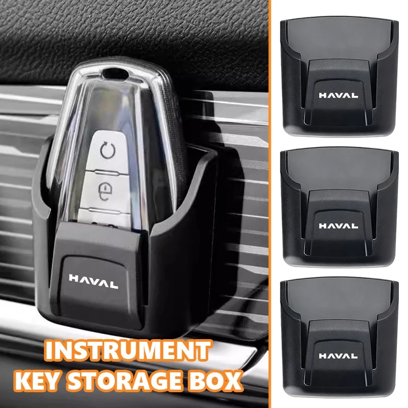 Car Interior Storage Box Dashboard Organizer Adhesive Mount ID Card Key Holder For Haval H6 F7 H9 H2 Jolion F7X F7H H5 H7 H2S H8