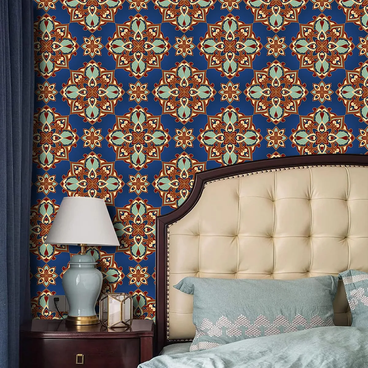 

Mandala Tapestry Wall Sticker Decor Wallpaper Tapestries Psychedelic Hippie Night Moon Tapestry Mandala Wall Sticker