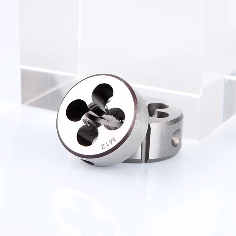 1PCS HSS Metric Thread Right Left Round Die M3 M3.5 M4 M4.5 M5 M5.5 M6 M7 X1 X0.75 X0.5 X0.35 Screw Threading Dies