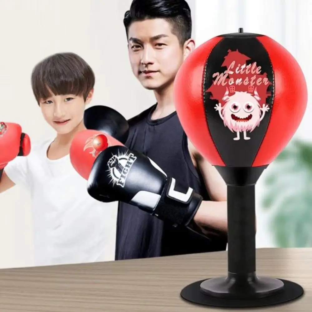 Con ventosa, saco de boxeo de escritorio, escritorio montable en la pared, bolsa de entrenamiento de boxeo montable, inflable, promueve el desarrollo