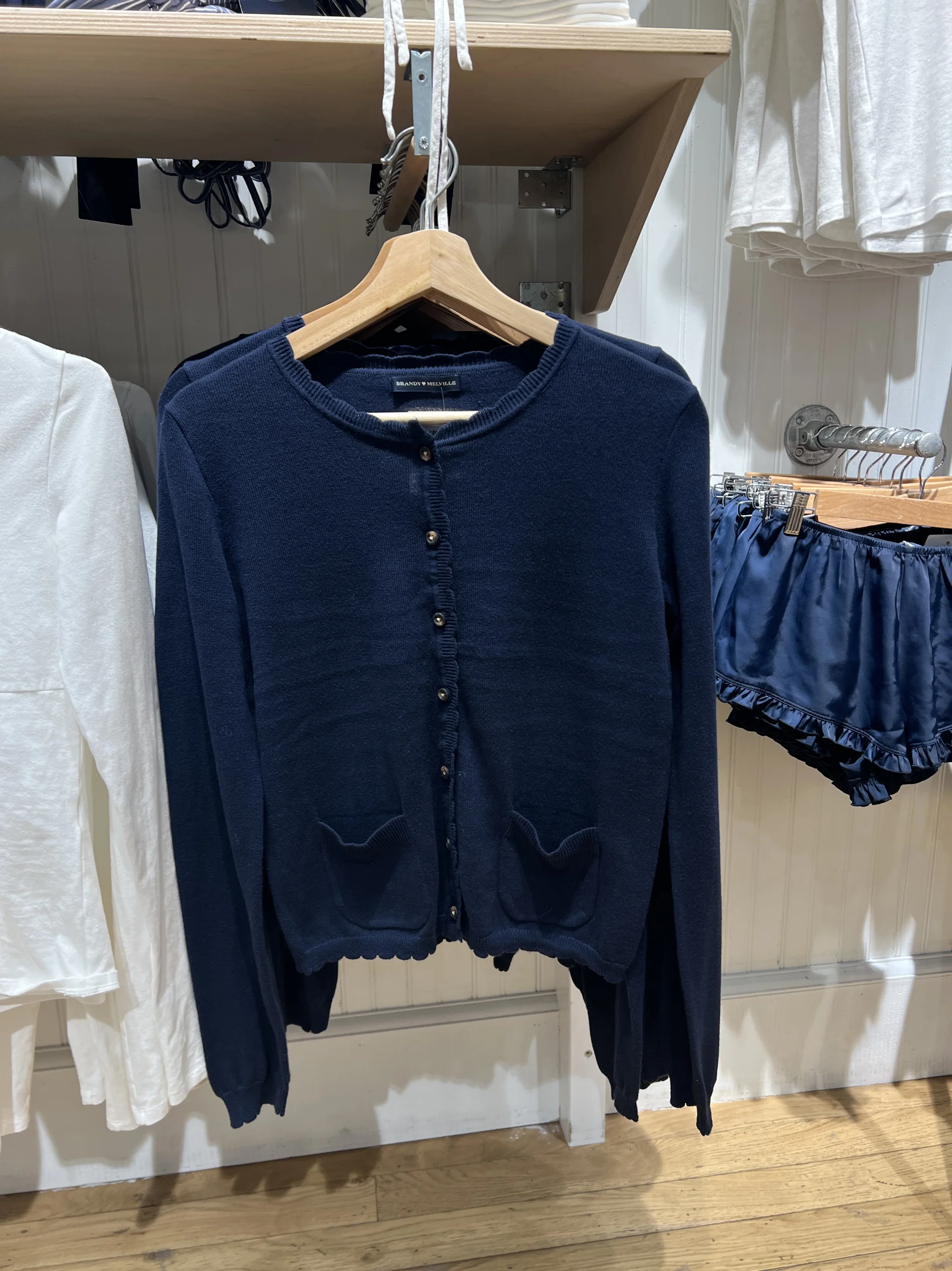 Suéter con ribete de encaje y bolsillo para mujer, cárdigan con cuello redondo, ropa de abrigo de punto fina con una hilera de botones, jersey de manga larga dulce de estilo Preppy