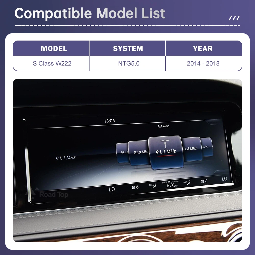 Wireless CarPlay for Mercedes Benz S Class W222 2014-2018 NTG5.0 with Android Auto Mirror Link AirPlay USB Camera Car Play