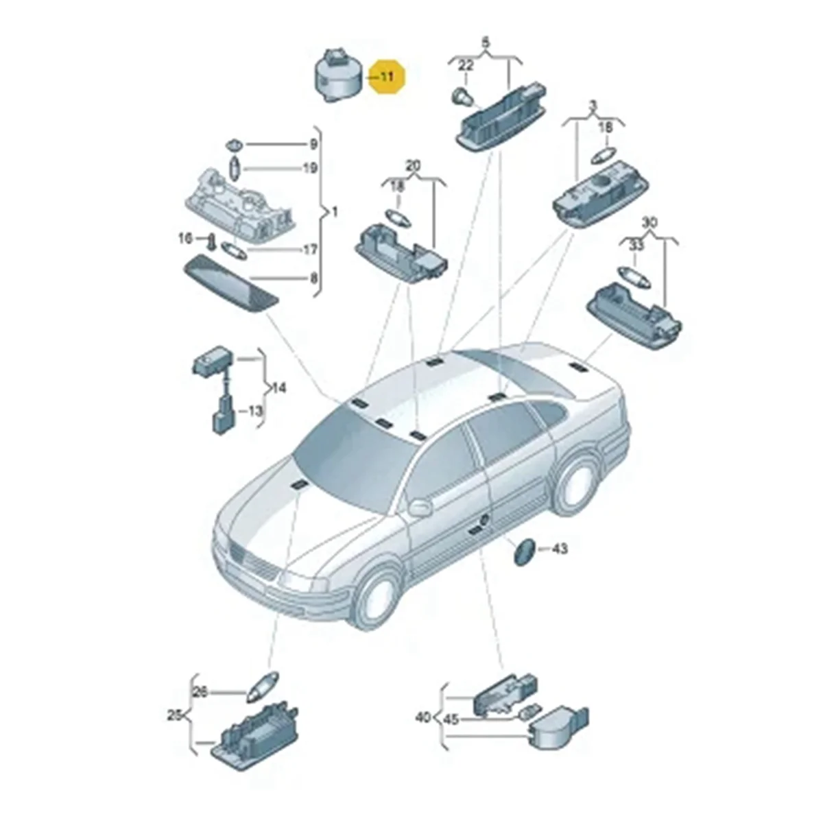 ซันรูฟควบคุมสวิทช์ Potentiometer ปุ่มสําหรับ Beetle Bora Golf MK4 Lupo Passat B5 Skoda Fabia ที่นั่ง 1J 0959613 ก