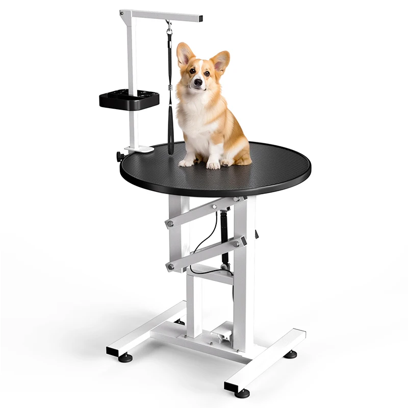 Pet Grooming Table Simple Style Air-Lifting Design Dogs Cats Made Durable Rubber Desktop Pneumatic Lift Table for Cat