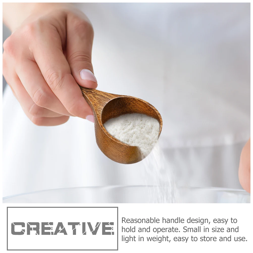 

Wooden Measuring Spoon Coffee Bean Scoop Kitchen Utensil Milk Powder Flour Seasoning Tool Coffee Scoop Spoon For Tea Sugar