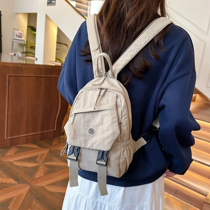 

High-end Leather Diaper Bag Solid Color Minimalist Design Fashionable Vintage Trendy Business Backpack For Commuter Men Women