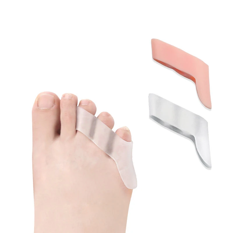 

2Pcs Three-hole Toes Thumb Bunion Little Toe Separator Overlapping Blister Pain Relief Toe Straightener Protector Foot Care Tool