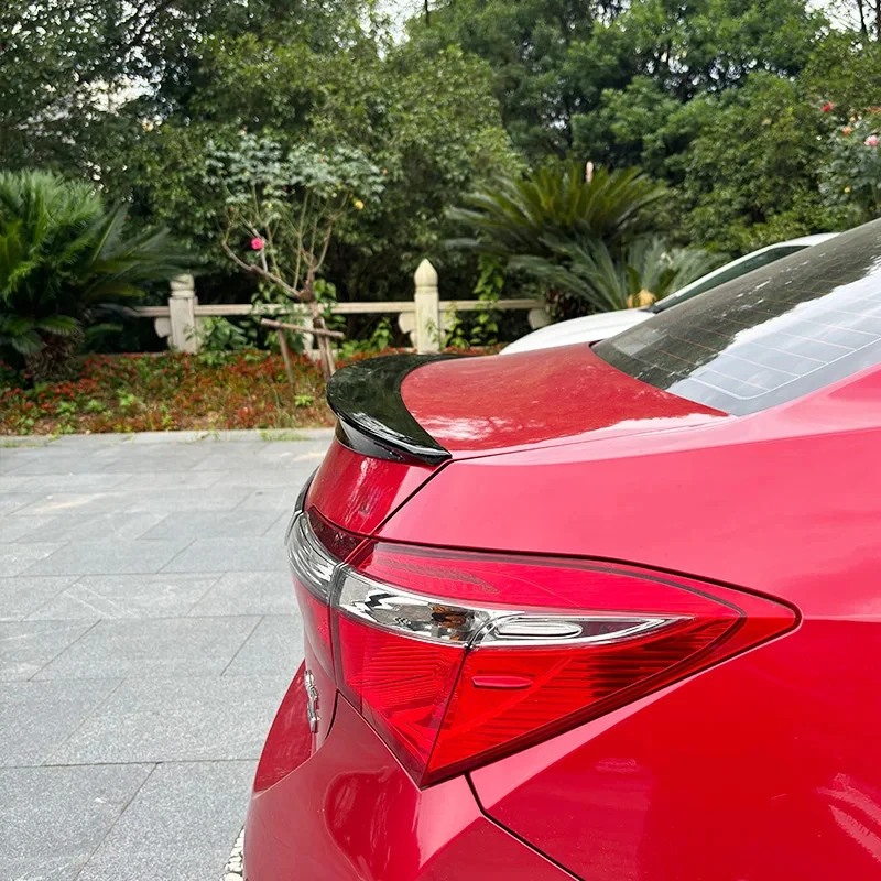 High Quality ABS Plastic Black Car Rear Trunk Lid Spoiler Lip Wing, Vehicle Exterior Tuning Trim Body Kit Accessories