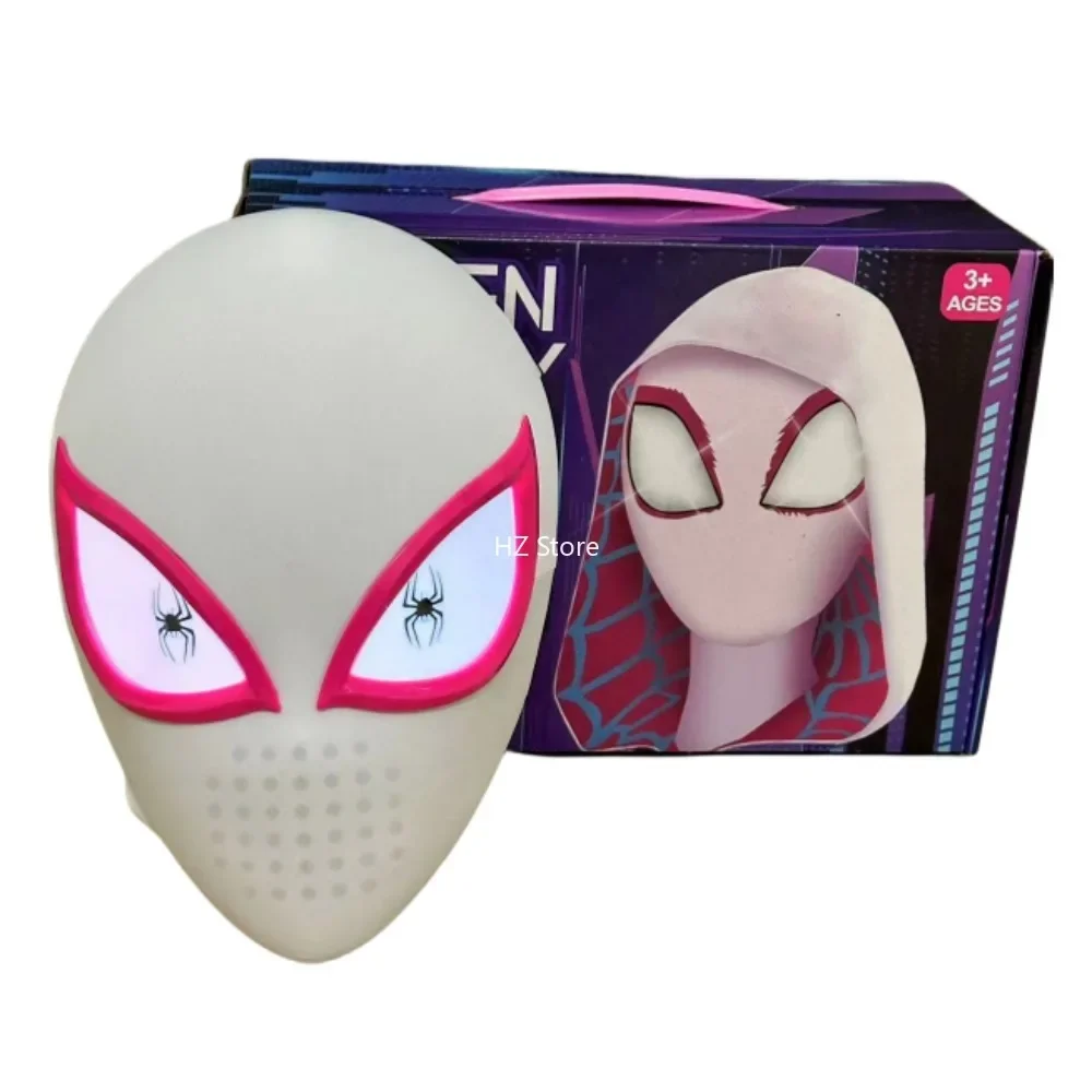 Marvel Eye Touch Spider-Man Spider Gwen Glows Mask, Moving Eyes Helmet, Cosplay Decoration, Birthday Gift, Cos Party Toys