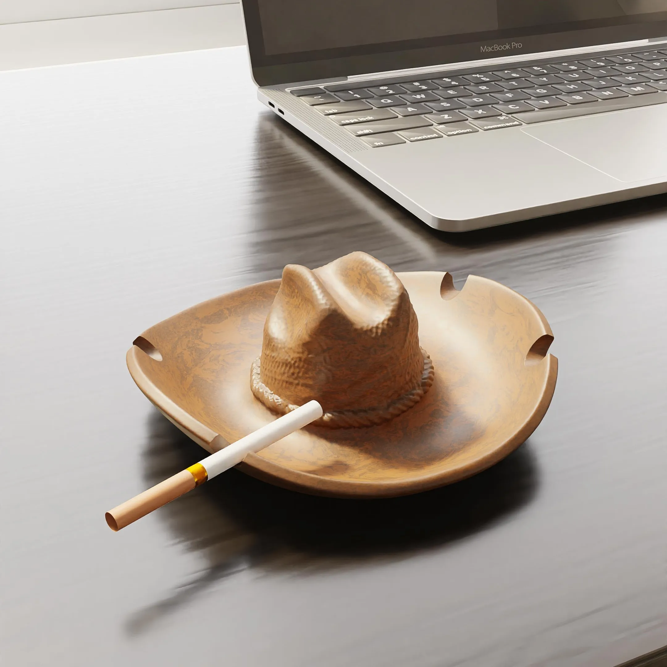 

Western Cowboy Hat Ashtray Creative Desktop Decor Anti Ash Fly Fashion Gift for Men