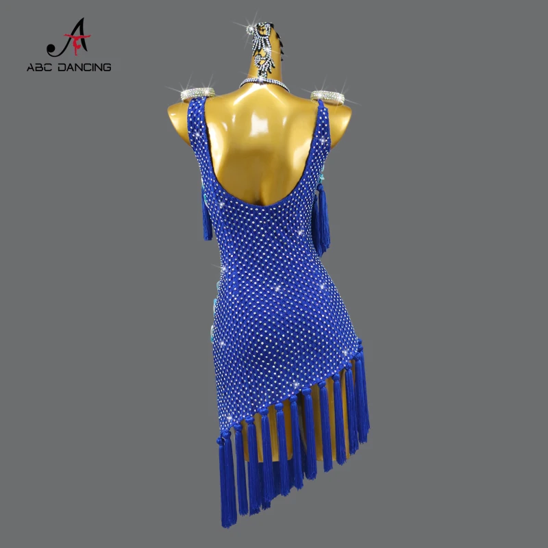 ชุดเต้นลาตินสำหรับผู้ใหญ่แบบใหม่ ชุดเซ็กซี่สำหรับการแข่งขันกีฬากลางแจ้ง ชุดฝึกซ้อมเต้นบอลรูม ชุดแสดงสำหรับงานพรอม ชุดแสดงสำหรับผู้หญิง