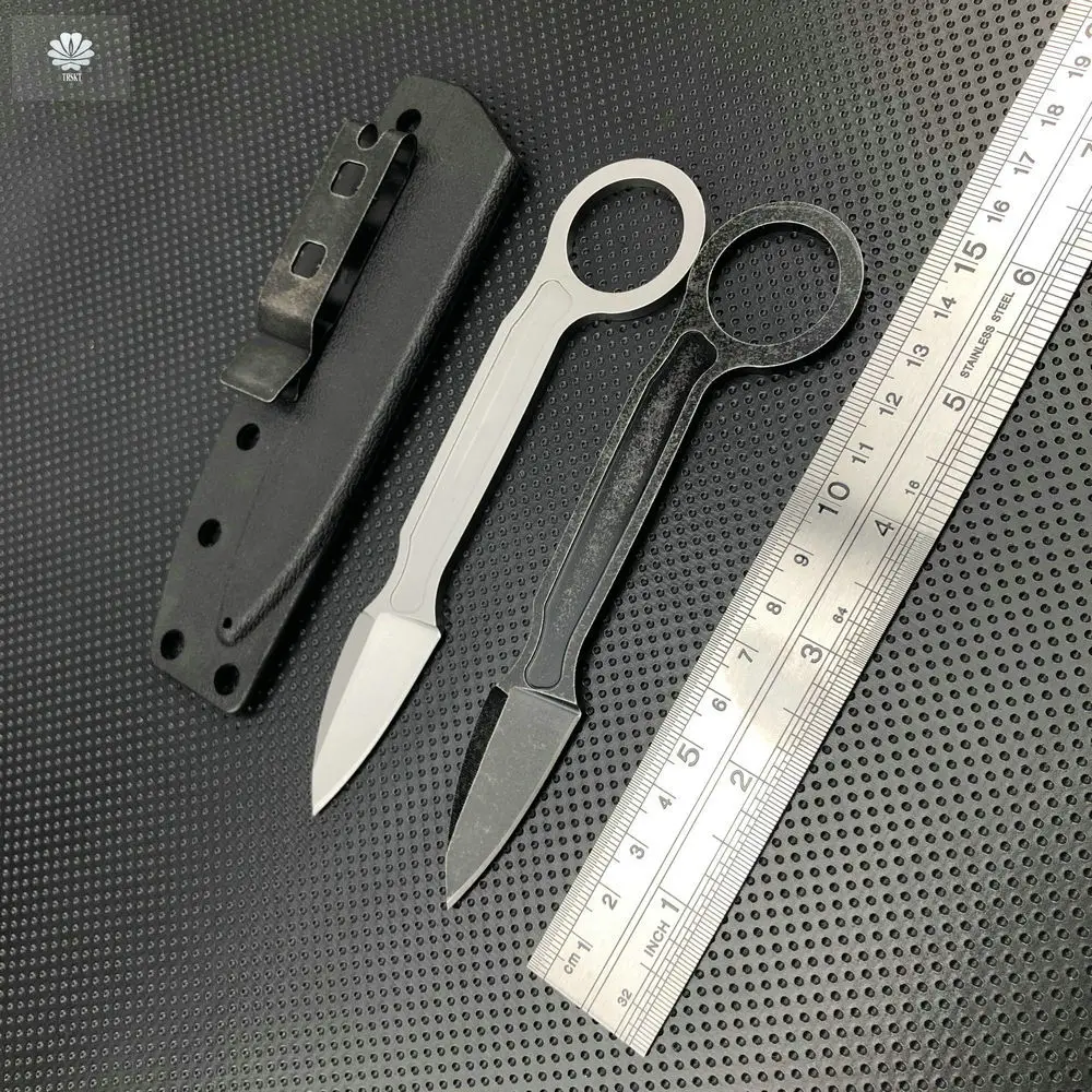 

Trskt 440c Tactical Neck Knife ,Camping Outdoor Knife,Rescue Survival Knives ,Hunting Knife EDC Tool With Kydex Dropshipping