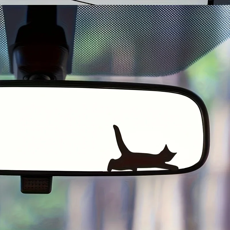 4PCS/SET  Charming Cat Silhouette Sticker - Suits Car Bumpers, Luggage, Gift Boxes & Craft Projects