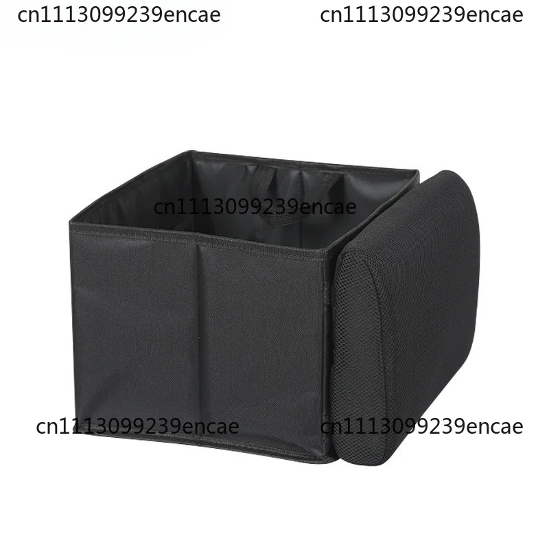 Suitable fo car storage box waist rest 2-in-1 universal Oxford cloth foldable car seat storage box storage box