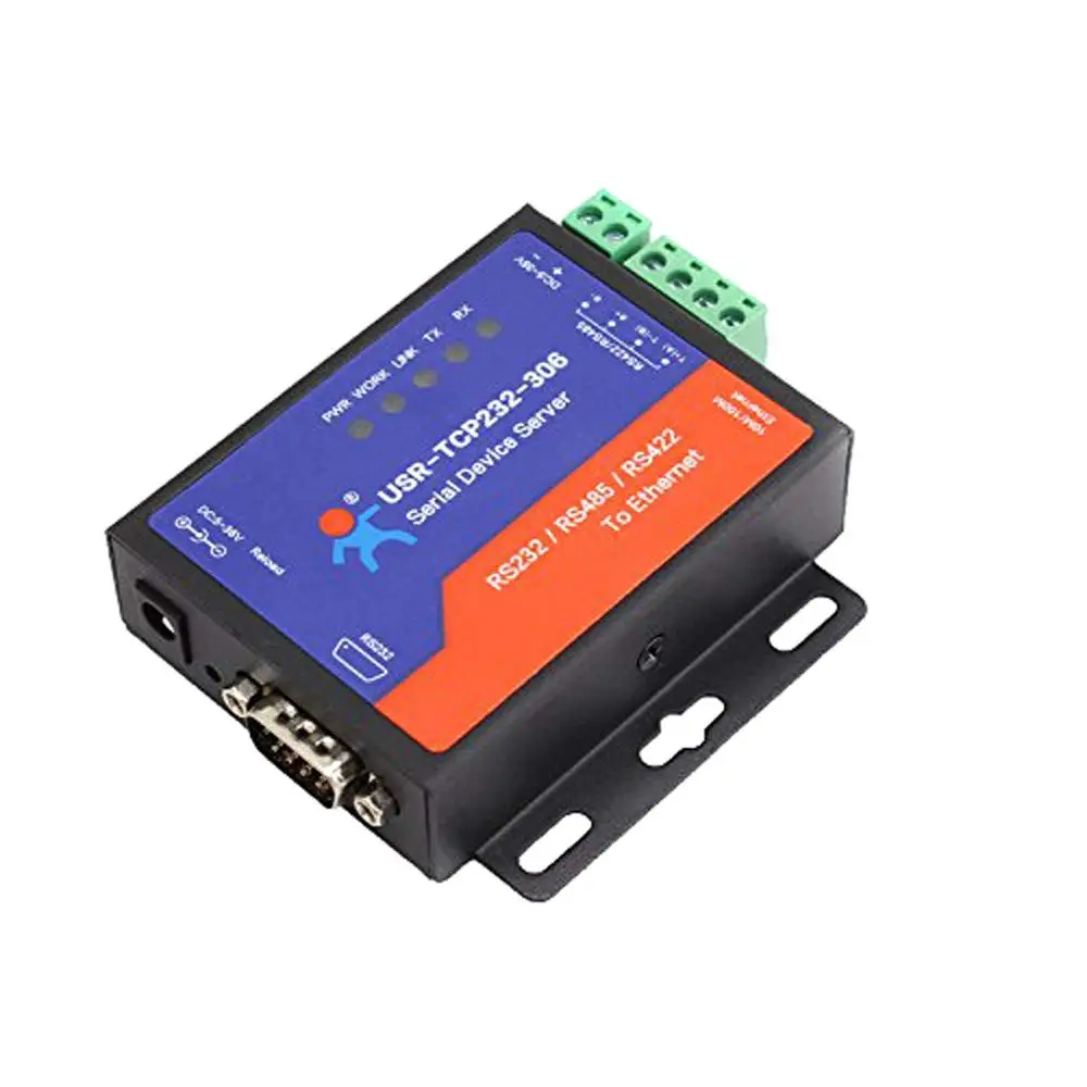 USR-TCP232-306 Serial to Ethernet Converter LAN Ethernet TCP/IP to RS232 RS485