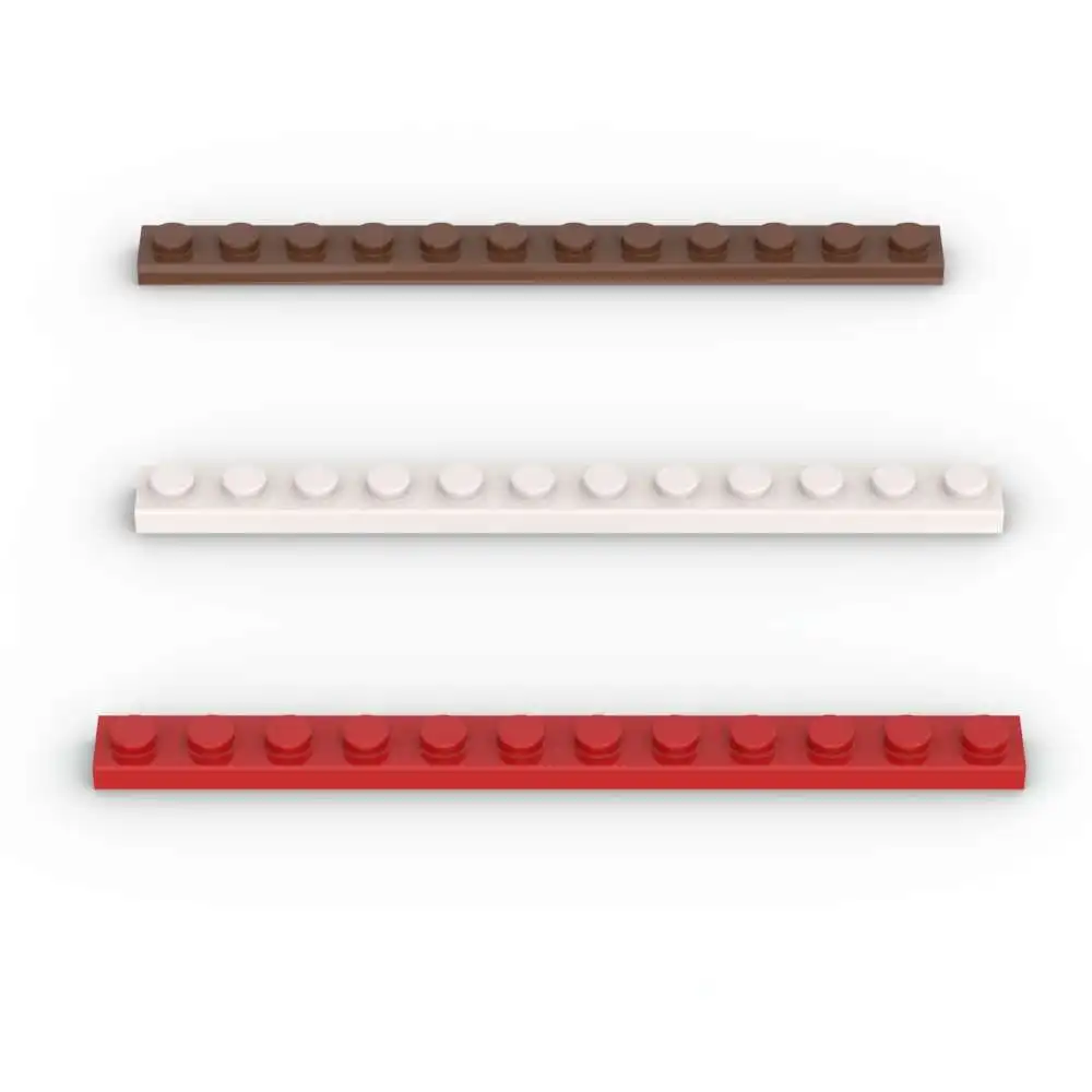 MOC 10 Uds tablero 60479 1x12 Kit de bloques de construcción placa casa Castillo ladrillos rompecabezas de partículas Idea juguetes niños cumpleaños regalos de navidad