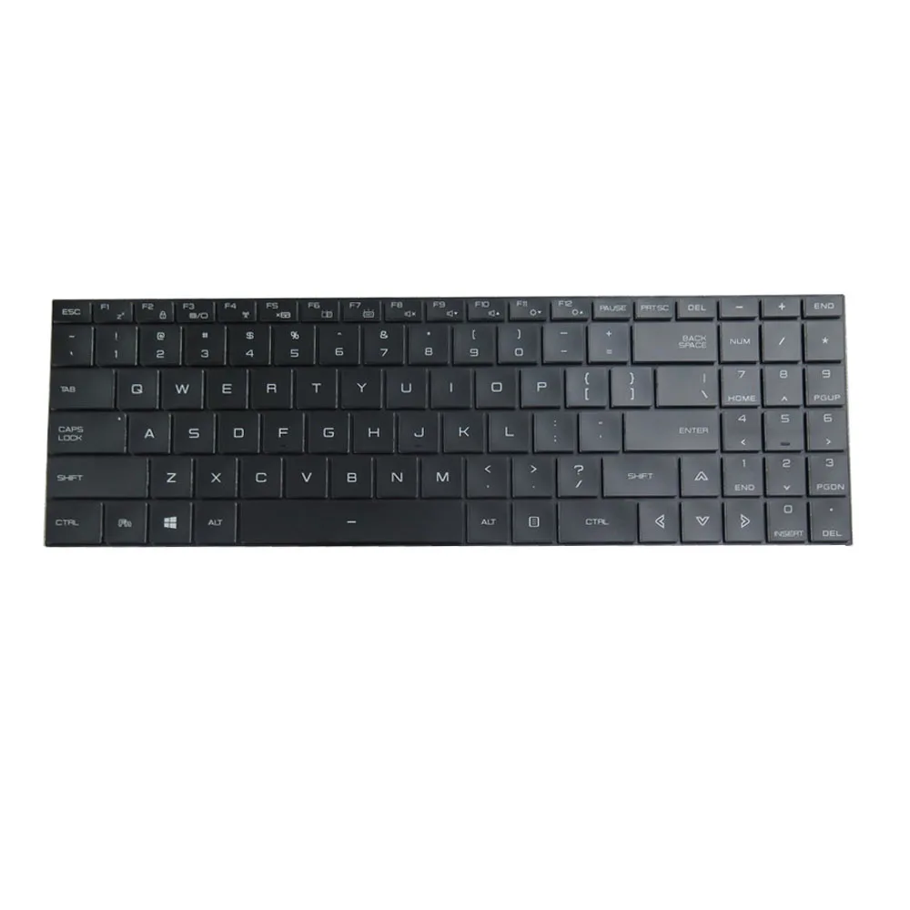 

Laptop Keyboard For Monster For Tulpar T7 V21.6 English US With Backlit Black New