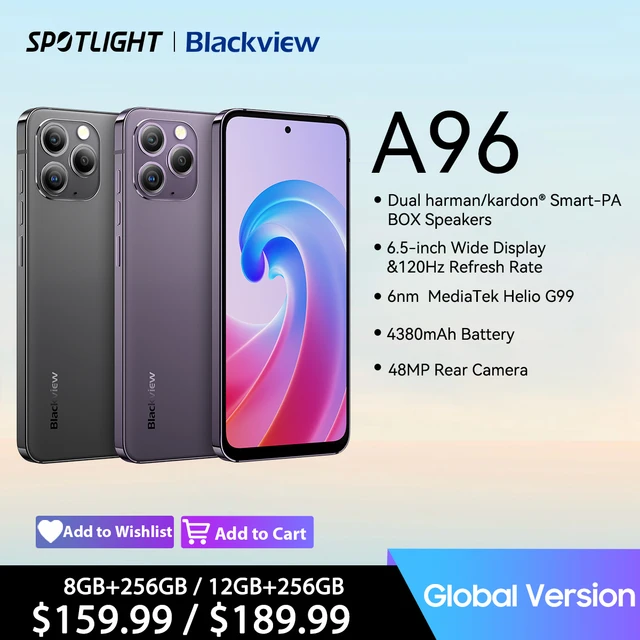 Blackview A96スマートフォン パープル Blackview A96スマートフォン パープル