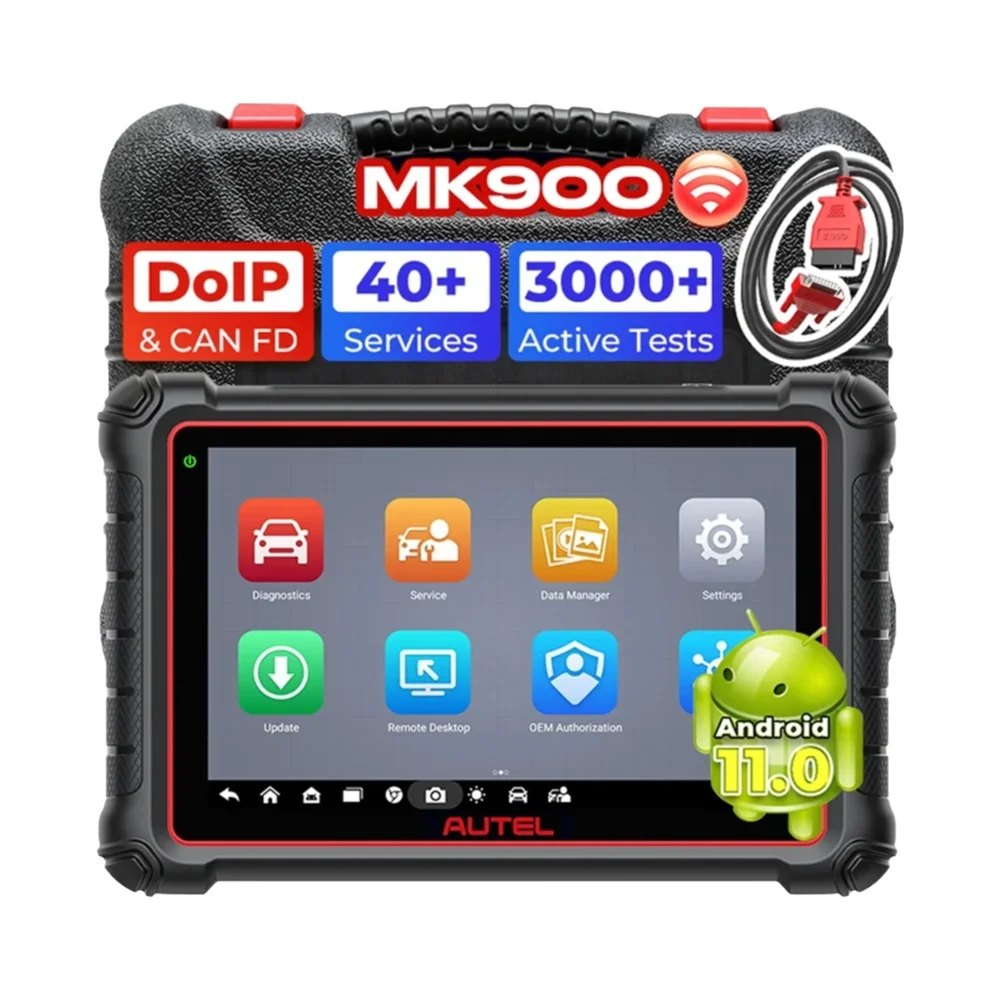 Autel MaxiCOM MK900 Diagnosetools OBD2-Scanner-Codeleser Aktiver Test CAN FD/DoIP aktualisiert von MK808BT PRO