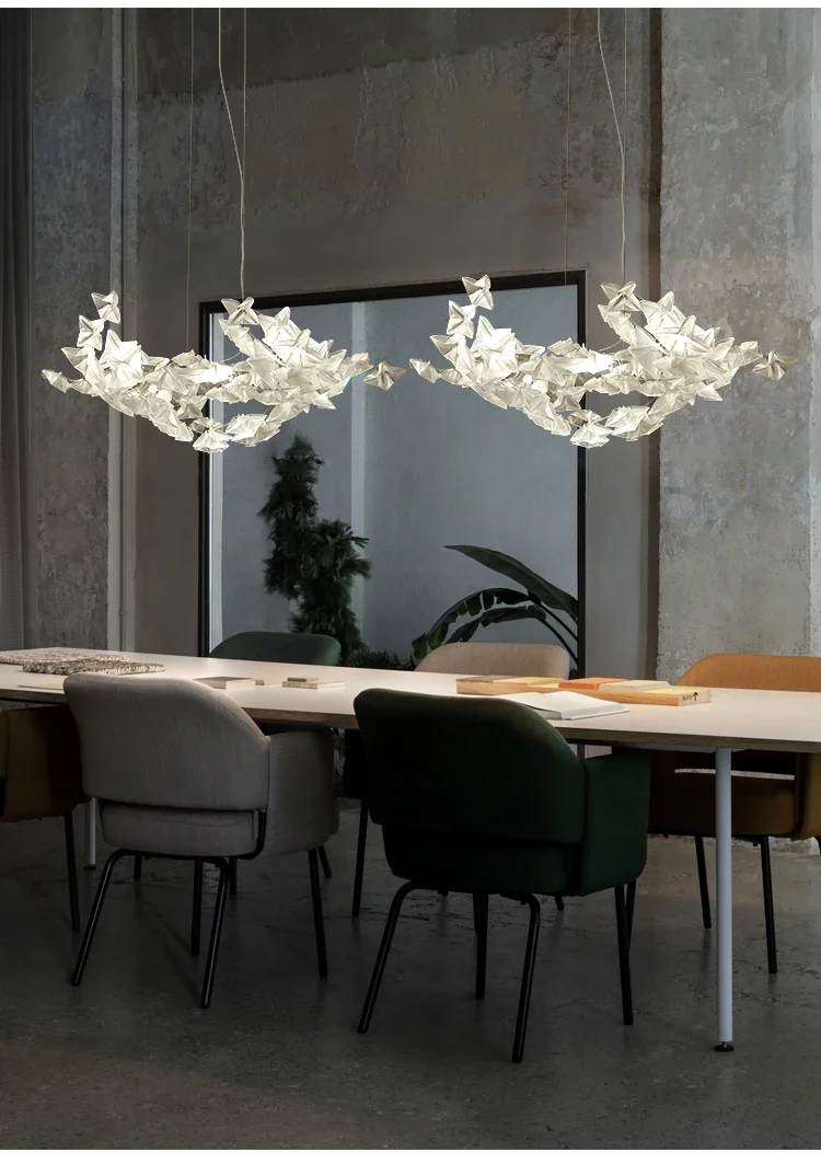 Creative Postmodern LED Chandelier Lighting White