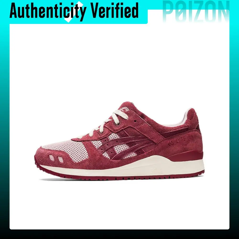 ASICS Gel-Lyte 3 Running Shoes Unisex Low-top Burgundy/Pink 1201A296-700