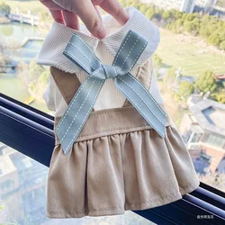 PETCIRCLE Dog Clothes Khaki Lady Strap Dress For Small Dog Puppy Pet Cat All seasons Pet Cute Costume Pet Clothes Dog Skirt Coat