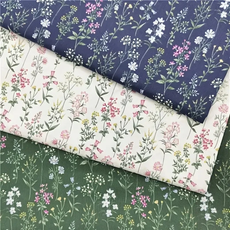 

Предварительно вырезанный 1 шт. 62,9 x 19,68/160 см x 50 см тканевый баннер из чистого хлопка с цветочным принтом - сделай сам, ручной работы в садовом стиле