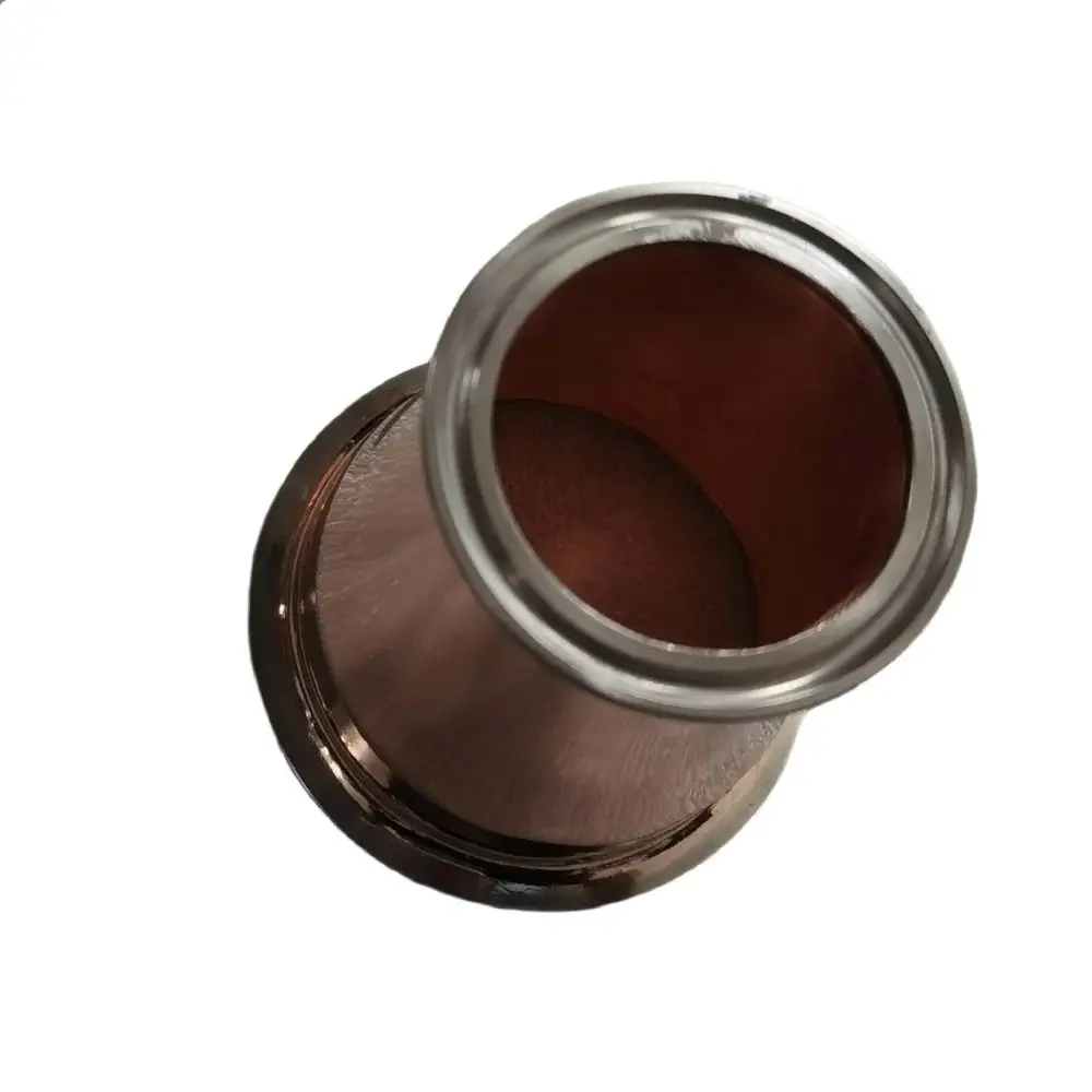 Morsetto 8"(OD217mm) x 3"(OD91mm) Riduttore in rame, cono in rame per riduttore a tre morsetti con testa di cipolla.Distillazione.Dephlegmator,Reflux