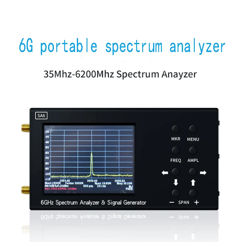 6gポータブルスペクトラムアナライザー,実験室および蒸気検査機,6g,35〜6200MHz