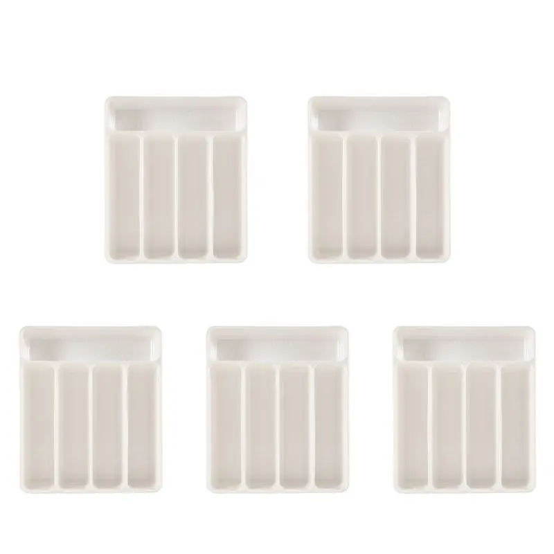 ABKS-5X New Kitchen Drawer Organizer Tray Spoon Cutlery Separation Finishing Storage Box Cutlery Kitchen Storage Organization