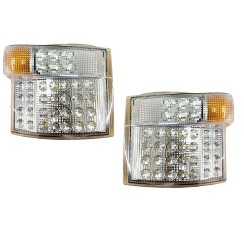 2 PCS Car Truck LED Turn Signal Corner Light Transparent For Scania P420 G440 P410 P310 P380