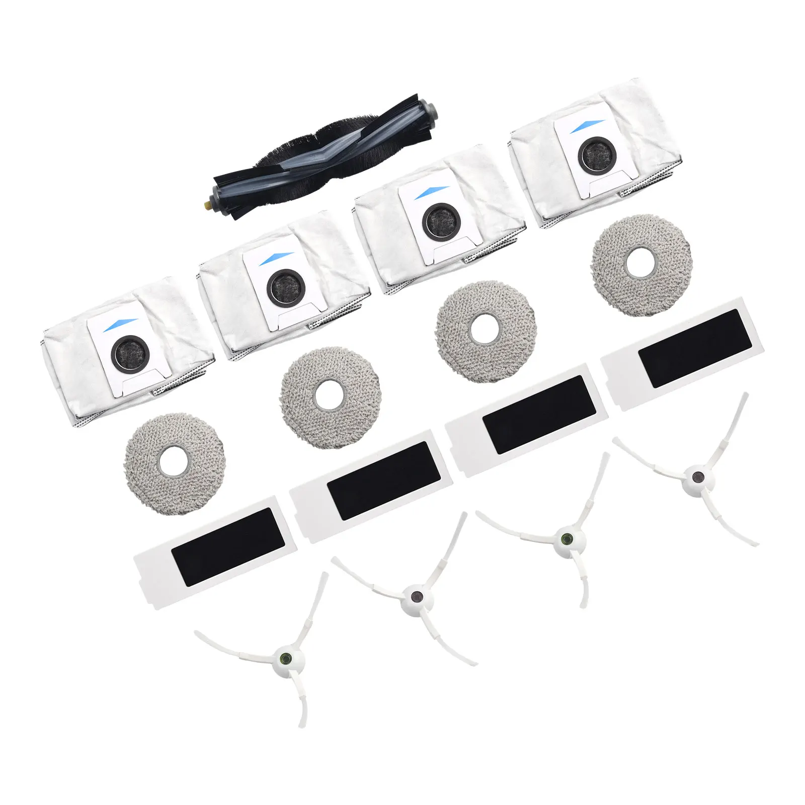 13pcs Roller Side Brush Bags For ECOVACS for t20 for PRO / for t20 PRO PLUS / for t20 for MAX /DLX53 Robot Vacuum Cleaner for