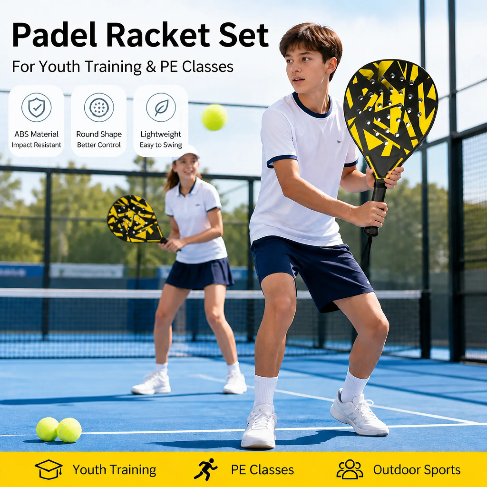 

1pc Paddle Lightweight Racket Sport Racket Set Racket Sport Paddle for Beginners, Family, Training, Outdoor