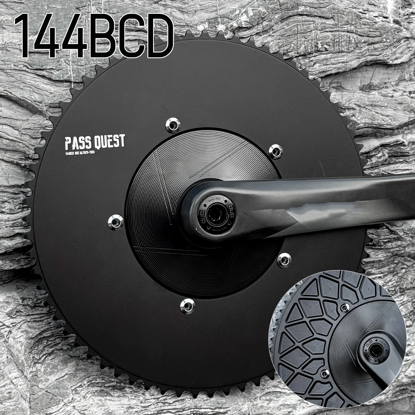 

144 Bcd Star 144bcd Фиксированная шестерня Односкоростная звездочка 5 отверстий Aero Узкая широкая звездочка 50t 52 54t 56 зубчатая звездочка Дорожный велосипед