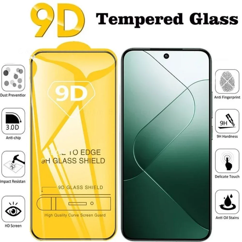 

9D HD Tempered Film Glass For Xiaomi 13T Pro 12T 11T 10T Pro Lite 5G Mi 14 13 12 Lite Mi 11 Lite 4G 5G NE Screen Protector Glass