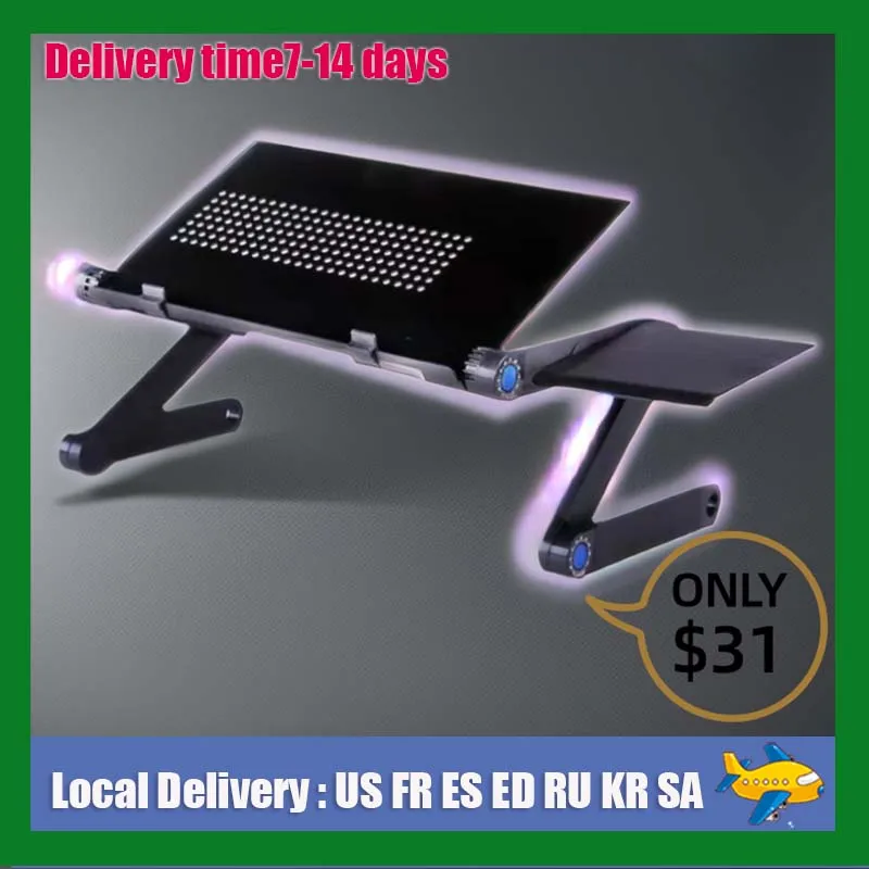 New Laptop Stand Folding Portable Notebook Computer Table Lapdesk for Sofa TV Bed PC Desk Stand Multifunctional Adjustable