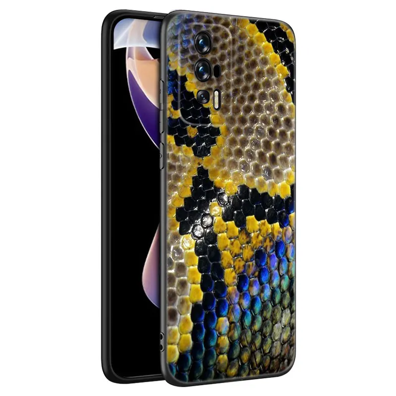 Python Snake Pattern Case For Xiaomi Redmi K40 K50 Gaming Note 6 7 K20 K60 Pro 7A 8A 9A 9C 9i 9T 10A 10C 12C A1 A2 Plus Cover