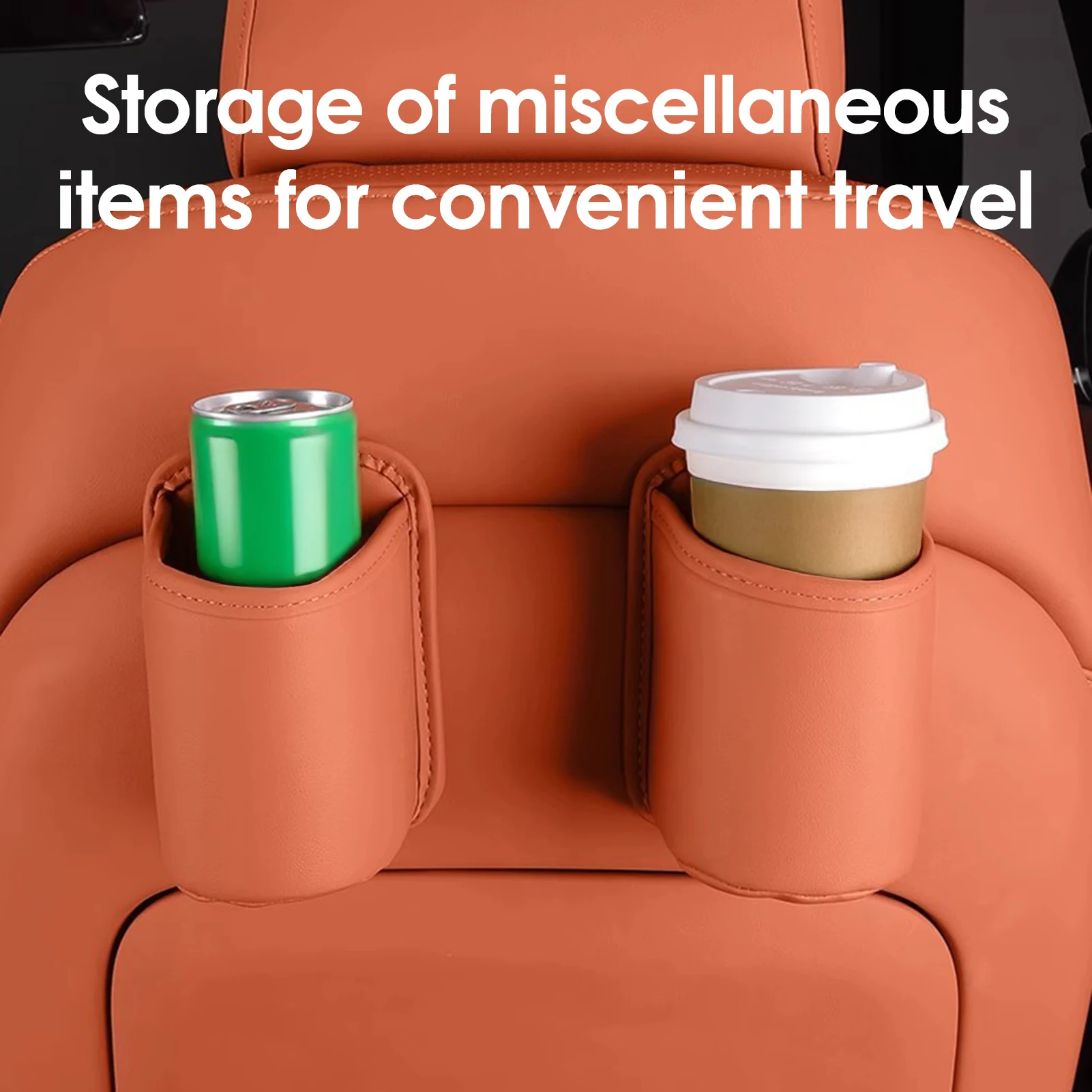 باب السيارة حامل الكأس بولي Leather الجلود السيارات شرب الرف صندوق تخزين المقعد الخلفي حامل الكأس المنظم لملحقات التخزين الداخلية للسيارة