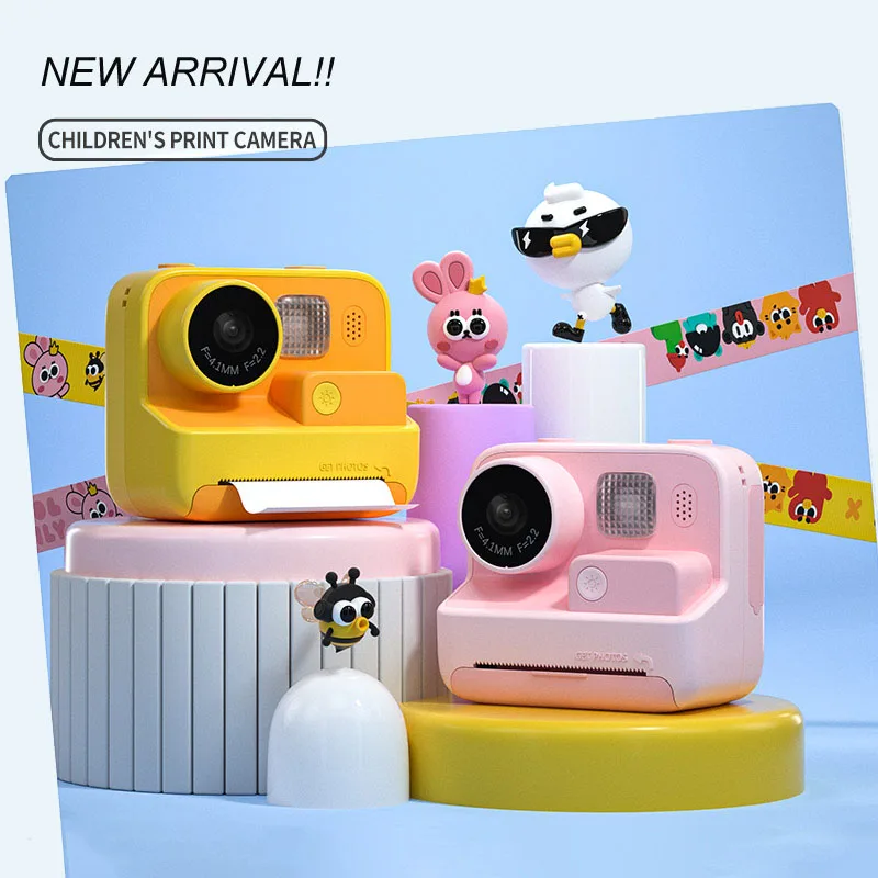 Kids Selfie Instant Print Camera for Photography Video 10x Digital Zoom Children Photo Camera for Girls Boys Kids Christmas Gift