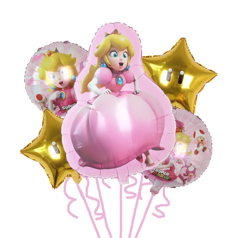 Super Mario Bros Verjaardagsfeestje Kit Latex Folie Ballonnen Wegwerp Servies Achtergrond Banner Kinderen Evenement Decorbenodigdheden