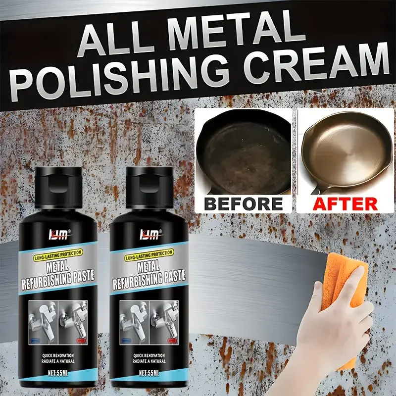 

Многофункциональный набор пасты для полировки металла — подходит для кухни, ванной комнаты, нержавеющей стали, раковины, хромированной продукции и т. д.