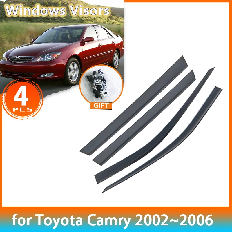 For Toyota Camry XV30 30 Daihatsu Altis Sedan 2002~2006 2005 Accessories Deflectors Car Side Windows Visors Rain Eyebrow Guards