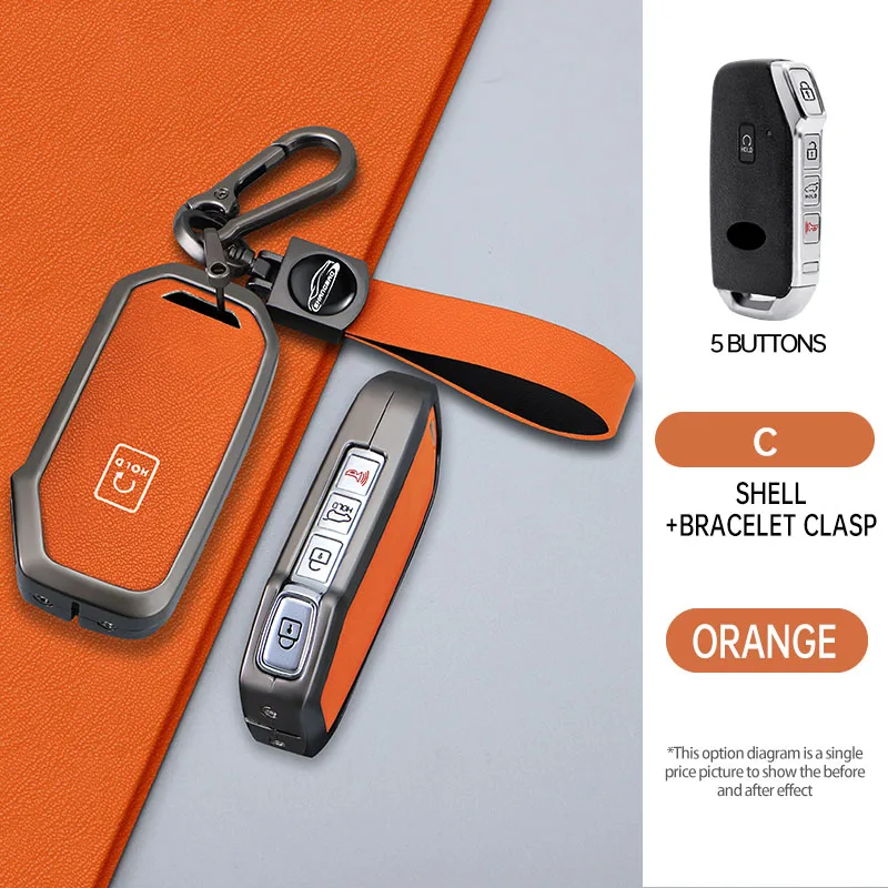 حالة مفتاح السيارة الذكي عن بعد لكيا ، حامل الغطاء ، K5 ، سورينتو ، MQ4 ، سبورتاج ، سيلتوس ، سيد ، نيرو ، ليف ، تيلوريد ، سيراتو ، سول 3 ، المضي قدما