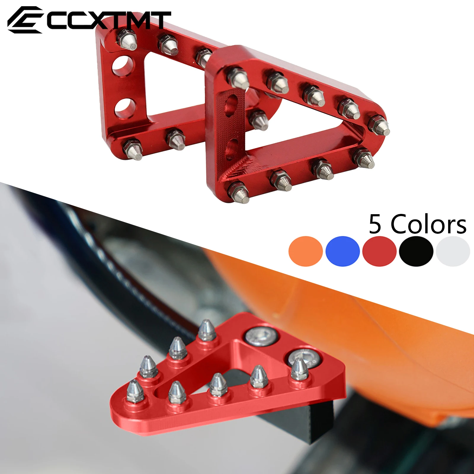 CNC Motorcycle Rear Brake Pedal Step Plate Tip For KTM EXC EXCF SX SXF XCF XCW TPI 125 150 200 250 300 350 400 450 500 2008-2023