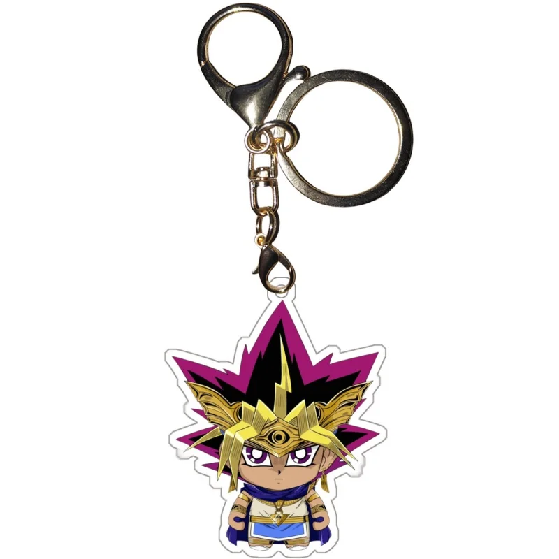 Seto Kaiba Keychains Yu-Gi-Oh! Dark Magician ATEM Yusei Fudo ARTFX J Bakura Diy Action Toy Figure Anime Game Collection Pendant