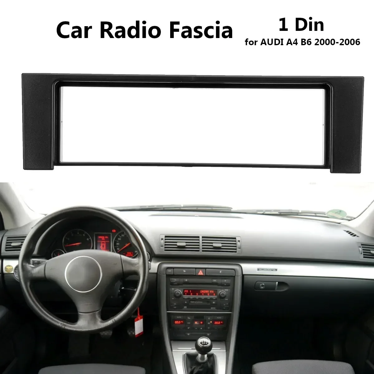 Car Fascia Stereo Audio Radio Plate Panel Dash Frame Fascias Replacement For Audi A3 8L A6 4B Scudo