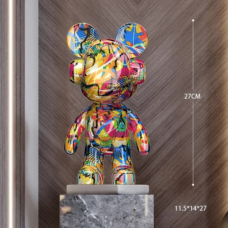 

New Paris 35cm/27cm Luxury Resin DJ Bear Series Decorations, Office Tables, Wine Cabinets, Fashionable Decoration